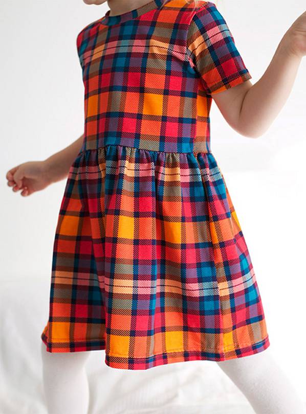 FRED & NOAH Sunset Tartan Dress 1-2 Years